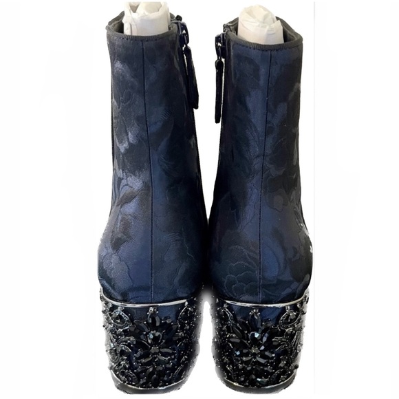 Badgley Mischka Martha Brocade Jeweled Boot - Picture 13 of 17